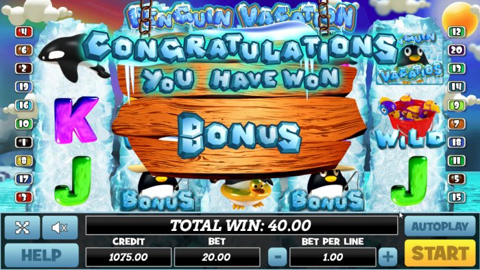 Penguin Vacation by All Online Pokies