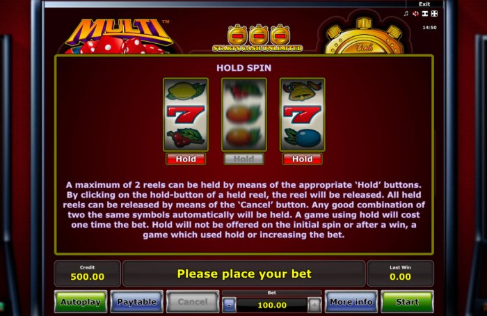 Hold Feature Rules - All Online Pokies