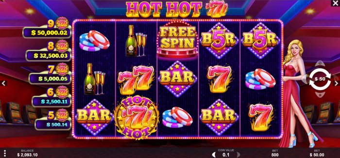 All Online Pokies image of Hot Hot 777s