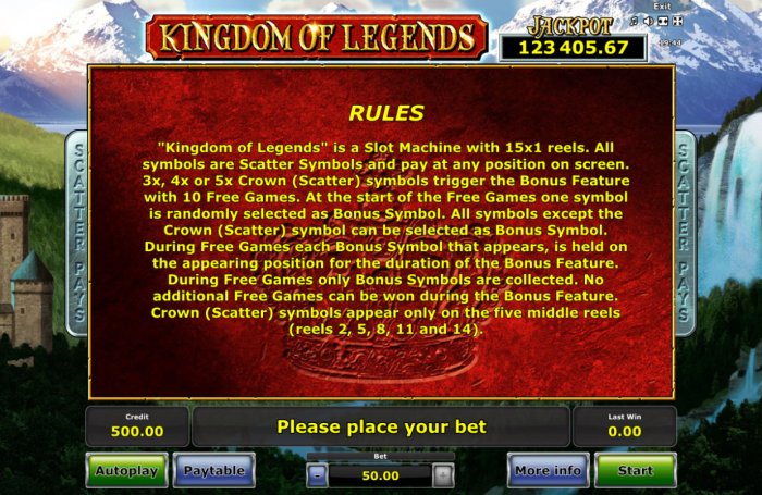 All Online Pokies image of Kingdom of Legends