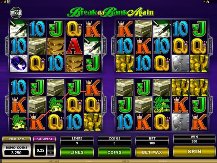here is an example of playing 4 games at once with one game winning a jackpot by All Online Pokies