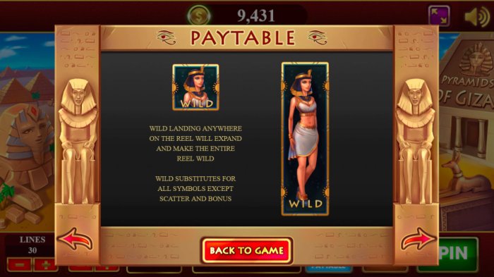 All Online Pokies image of Pyramids of Giza
