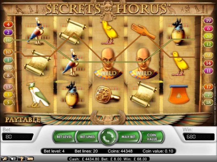 All Online Pokies image of Secret Of Horus