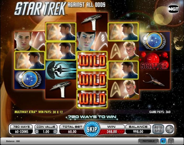 Star Trek - Against All Odds pokie game big win 360 coin payout - All Online Pokies