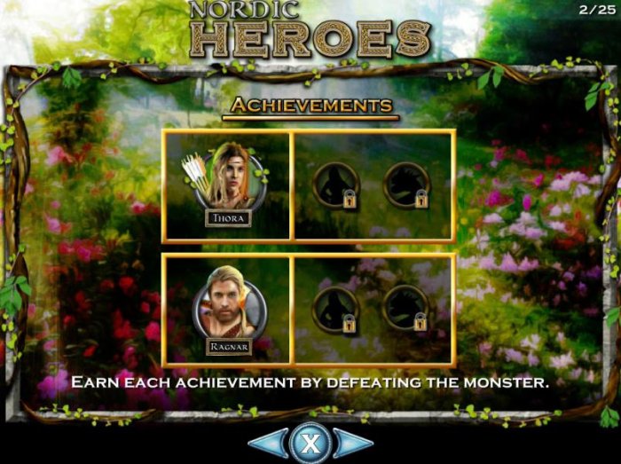 Earn each achievement by defeating the monsters. - All Online Pokies