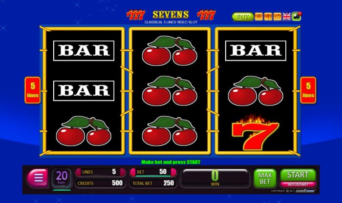 Sevens by All Online Pokies