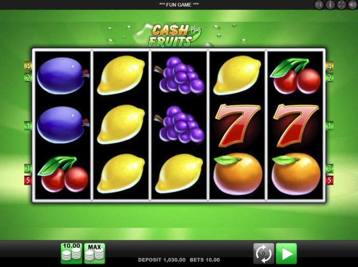 Cash Fruits Plus by All Online Pokies