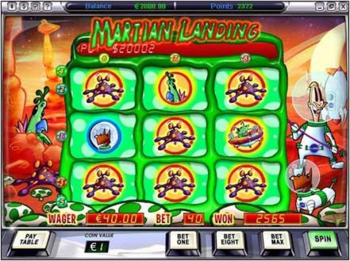 All Online Pokies - main game board featuring three reels and 8 paylines