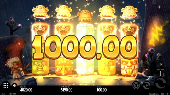 All Online Pokies - An awaesome 1000.00 jackpot awarded as a result of multiple winning paylines.