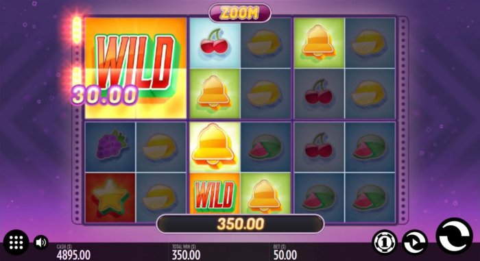 All Online Pokies - Massive wild symbol triggers a 350.00 payout.