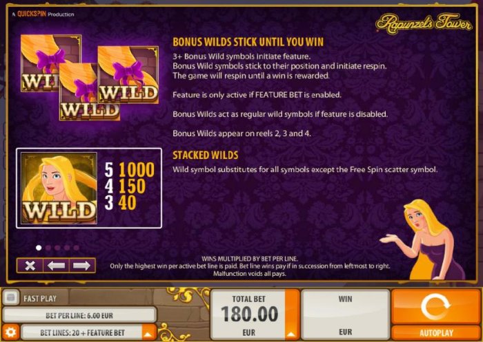 Rapunzel's Tower by All Online Pokies