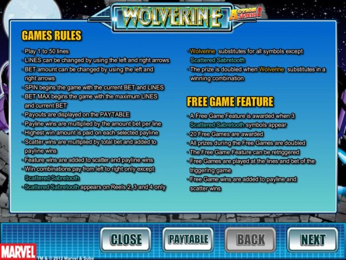 Wolverine Action Stacks screenshot
