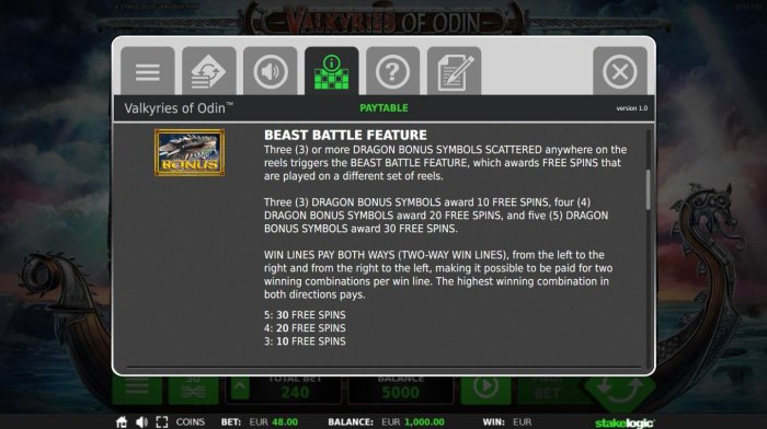 Beast Battle Feature Rules by All Online Pokies