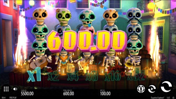 All Online Pokies - Multiple winning paylines triggers a 600.00 big win!