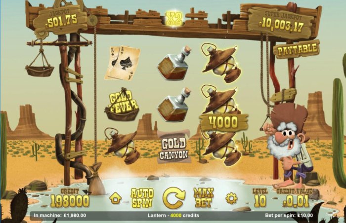 All Online Pokies - Three of a Kind Lanterns triggers a 4000 coin jackpot win.