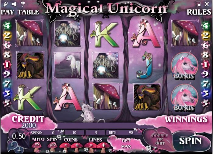 All Online Pokies image of Magical Unicorn