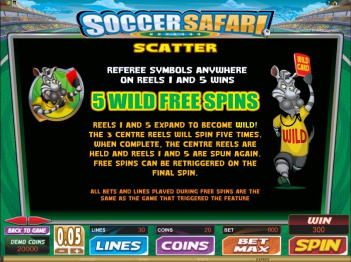 All Online Pokies image of Soccer Safari