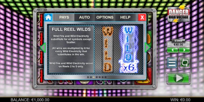 Danger High Voltage by All Online Pokies