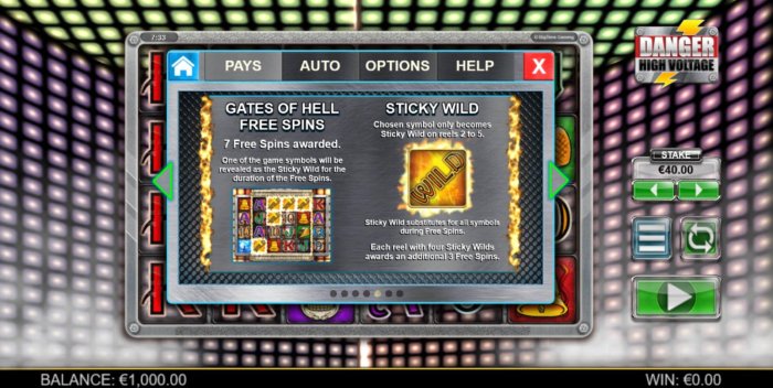 Gates of Hell Free Spins - 7 free spins with sticky wilds. by All Online Pokies