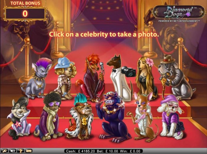 click on a celebrity to collect your jackpot by All Online Pokies