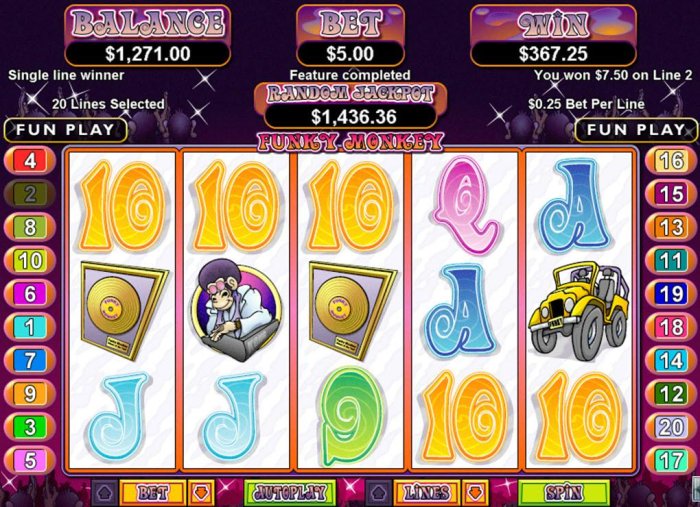 The Fre Games feature pays out a total of 367.25 after playing 20 free spins. - All Online Pokies