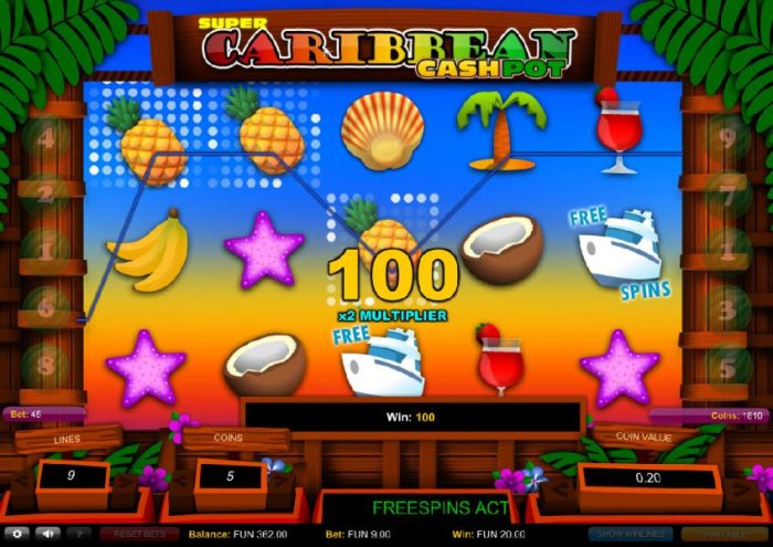 Super Caribbean Cashpot screenshot