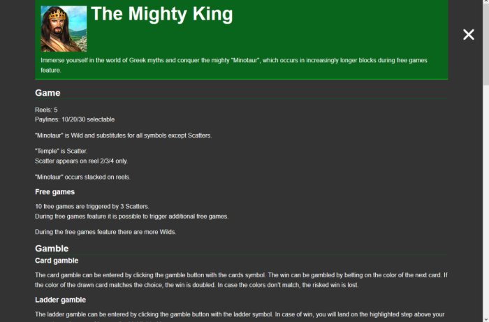 Images of The Mighty King