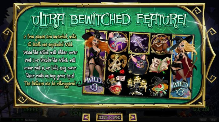 Ultra Bewitched Feature Rules by All Online Pokies