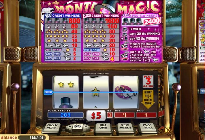 Monte Magic screenshot