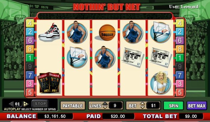 All Online Pokies image of Nothin' But Net