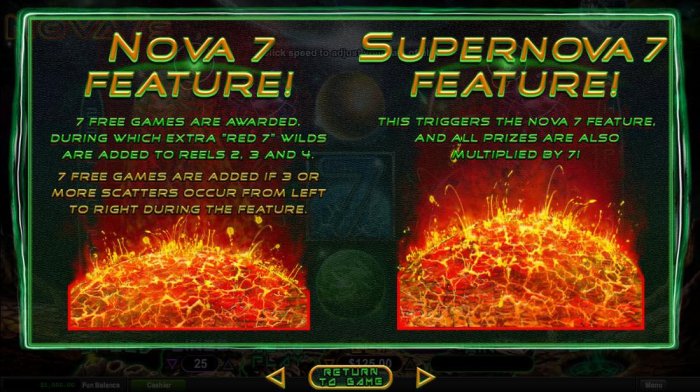 All Online Pokies image of Nova 7's