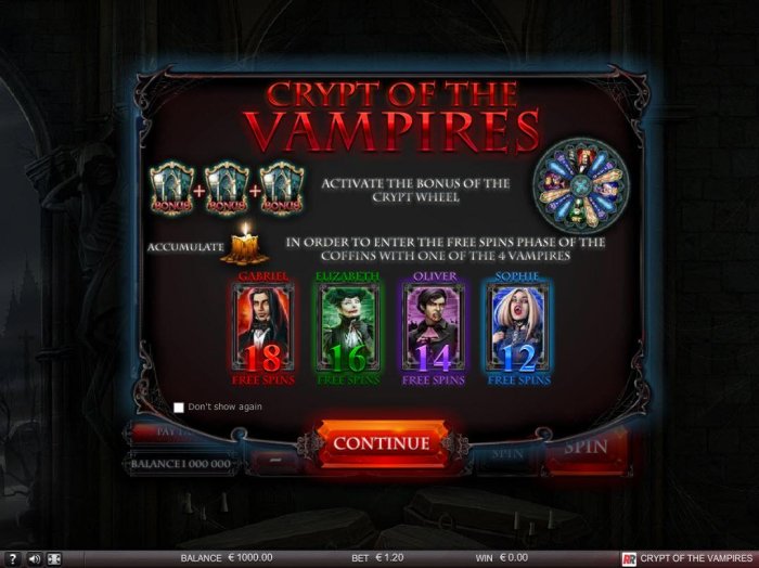 All Online Pokies image of Crypt of the Vampires
