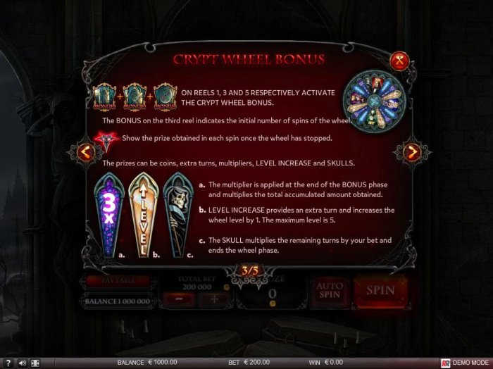 All Online Pokies image of Crypt of the Vampires