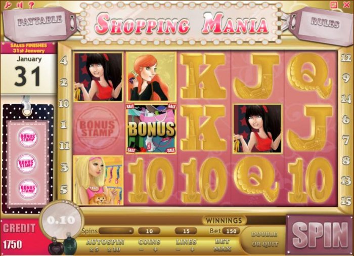All Online Pokies image of Shopping Mania