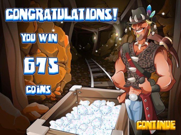 the bonus feature pays out 675 coins for a big win - All Online Pokies