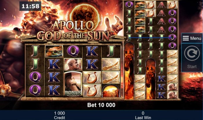 Apollo God of the Sun by All Online Pokies