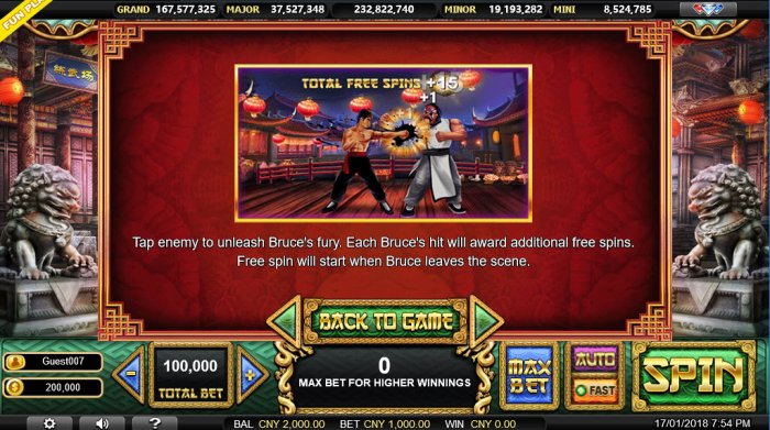 Bruce the Legend by All Online Pokies