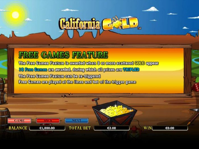 California Gold screenshot