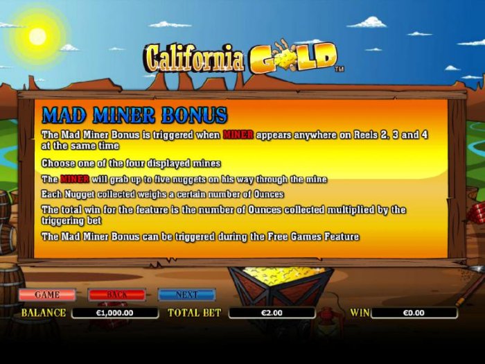 California Gold by All Online Pokies