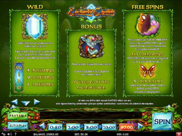 Enchanted Crystals screenshot