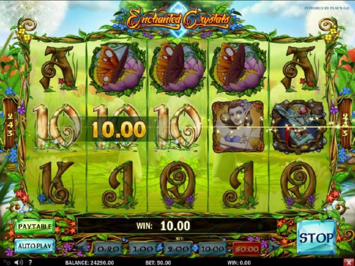Three butterfly symbols triggers the Free Spins Bonus fetaure. by All Online Pokies