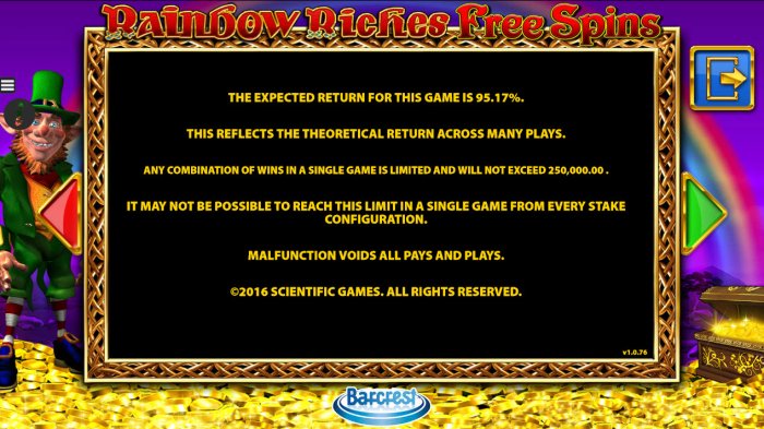 Rainbow Riches Free Spins by All Online Pokies