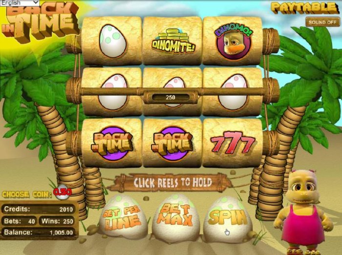 three of a kind triggers a 250 coin jackpot - All Online Pokies