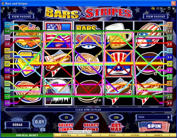 Bars & Stripes by All Online Pokies