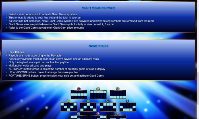 All Online Pokies - Giant Gems Feature Rules