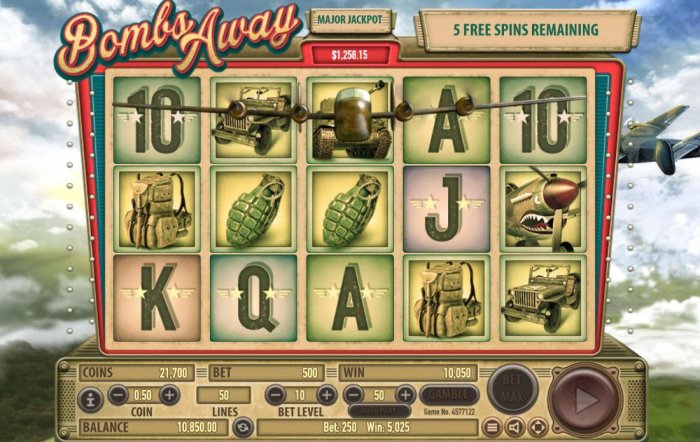 Bombs Away by All Online Pokies