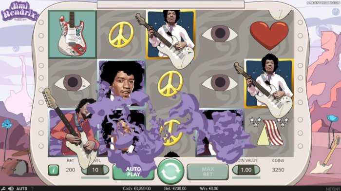 Jimi Hendrix by All Online Pokies