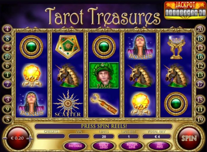 All Online Pokies image of Tarot Treasures