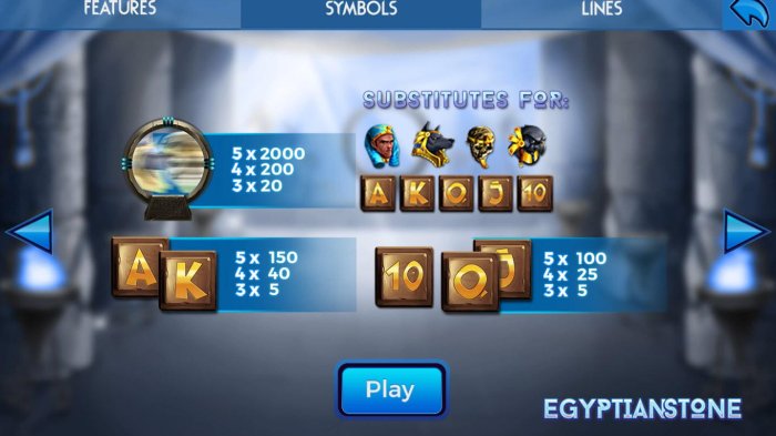 Egyptian Stone by All Online Pokies