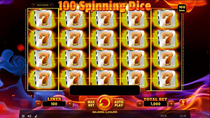 100 Spinning Dice screenshot